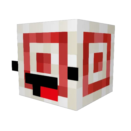 BAMBAM47111 Minecraft avatar head, 3D render