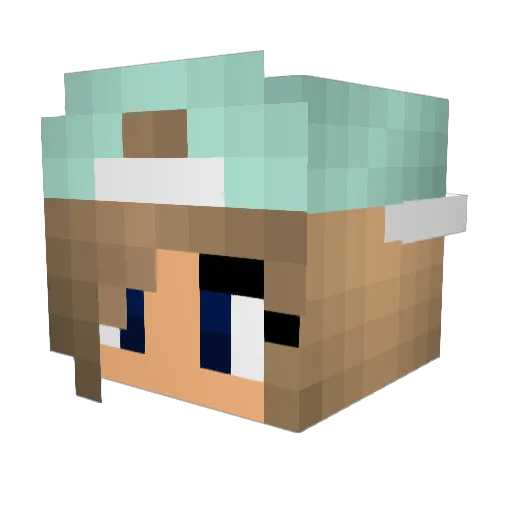 BAMBER139 Minecraft avatar head, 3D render