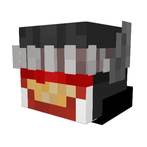 BAM_Guy Minecraft avatar head, 3D render
