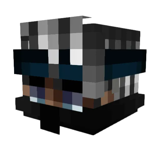 BAM_ManInPower Minecraft avatar head, 3D render
