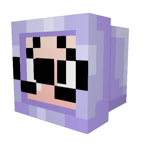 BAMitzEvil Minecraft avatar head, 3D render