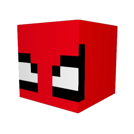 BANANA1XD Minecraft avatar head, 3D render