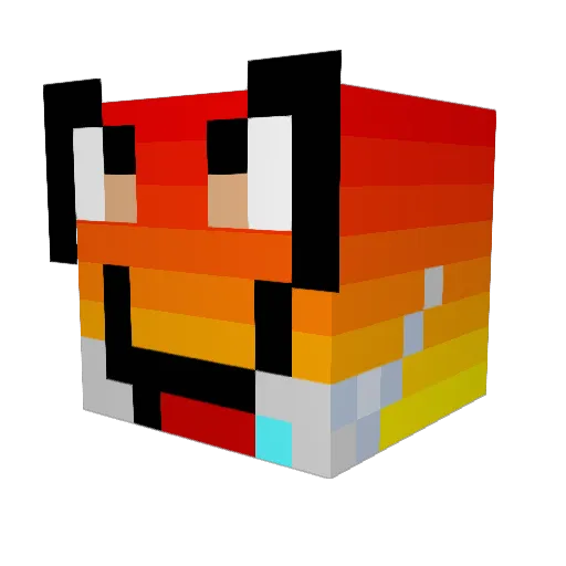 BANANA797 Minecraft avatar head, 3D render