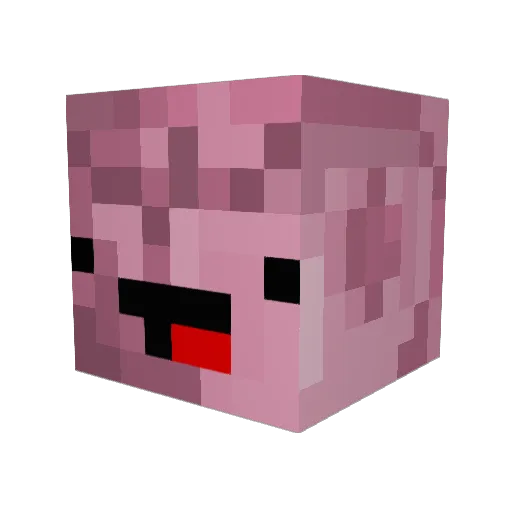 BANANA_CHURRO Minecraft avatar head, 3D render