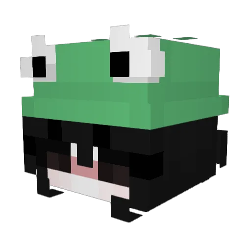 BANANNABOY Minecraft avatar head, 3D render
