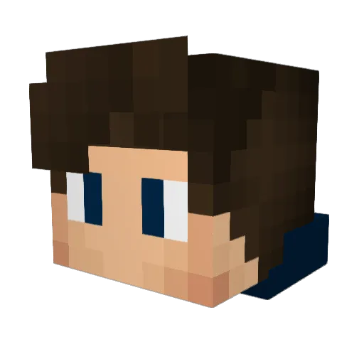BAND1T Minecraft avatar head, 3D render