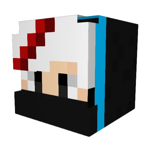 BANER06 Minecraft avatar head, 3D render