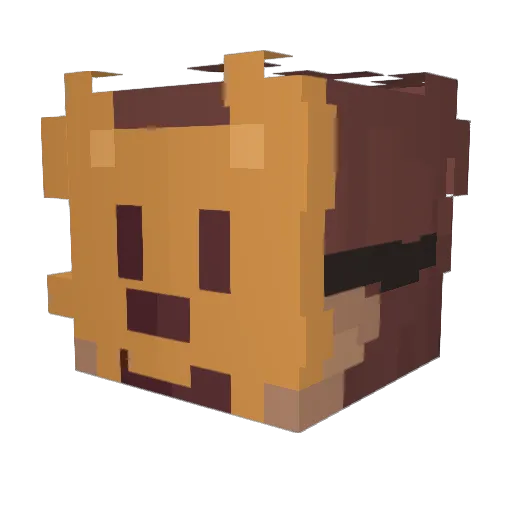 BANETTE2000 Minecraft avatar head, 3D render