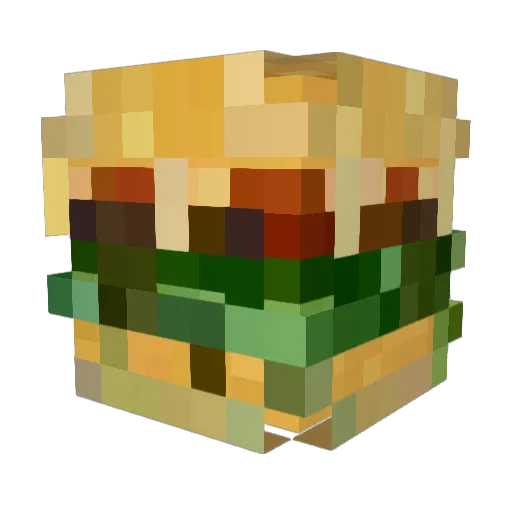 BANSES Minecraft avatar head, 3D render