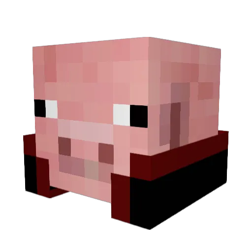 BANZAI_9KY8 Minecraft avatar head, 3D render