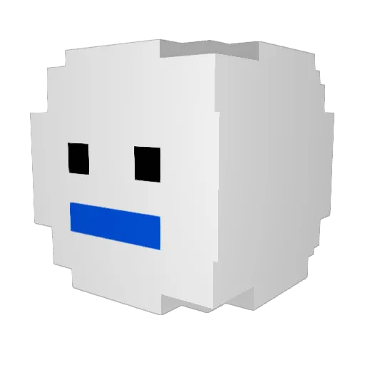 BAPTIFREESTYLE Minecraft avatar head, 3D render