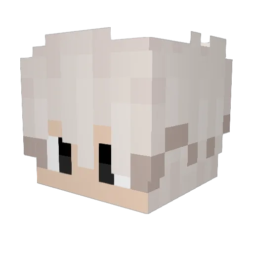 BARBAROza Minecraft avatar head, 3D render