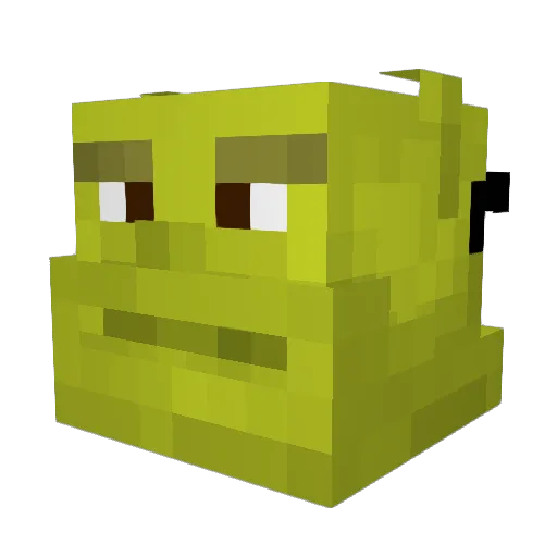 BARBIECUE Minecraft avatar head, 3D render