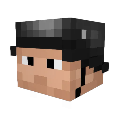 BARDAKOS29 Minecraft avatar head, 3D render