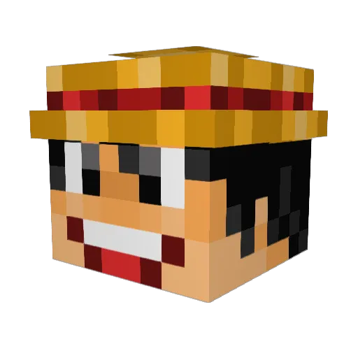 BAROMIA Minecraft avatar head, 3D render