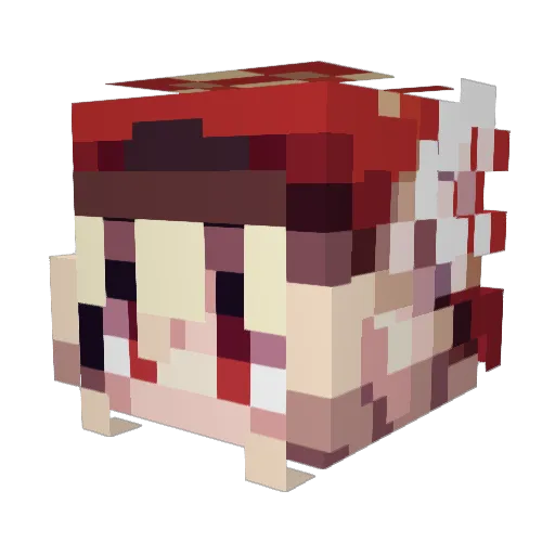 BARONYz Minecraft avatar head, 3D render
