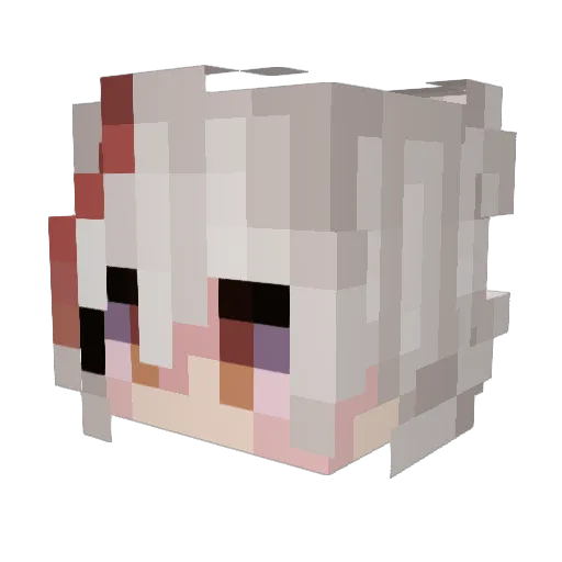 BARPONZ Minecraft avatar head, 3D render