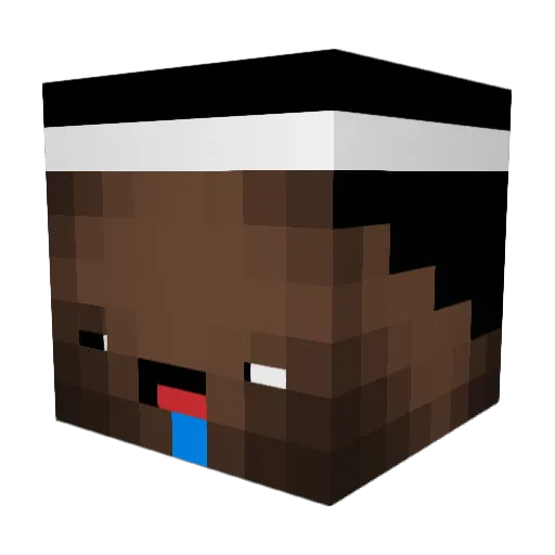 BARRYBONDSSS Minecraft avatar head, 3D render