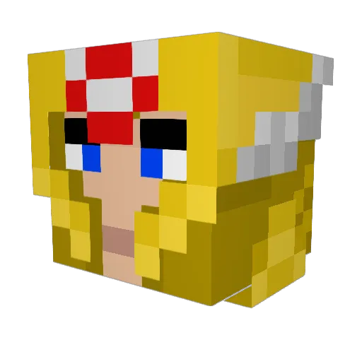 BART120CZ Minecraft avatar head, 3D render
