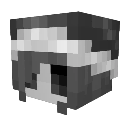 BAShiluo Minecraft avatar head, 3D render