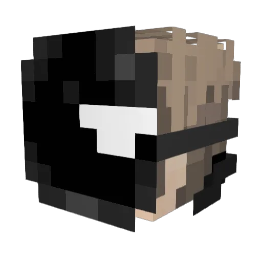 BAStenson Minecraft avatar head, 3D render