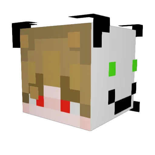 BATGAMINGYT Minecraft avatar head, 3D render