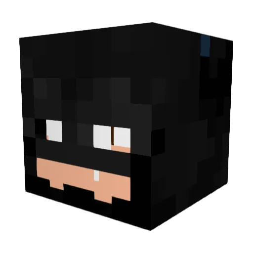 BATMAN0501 Minecraft avatar head, 3D render