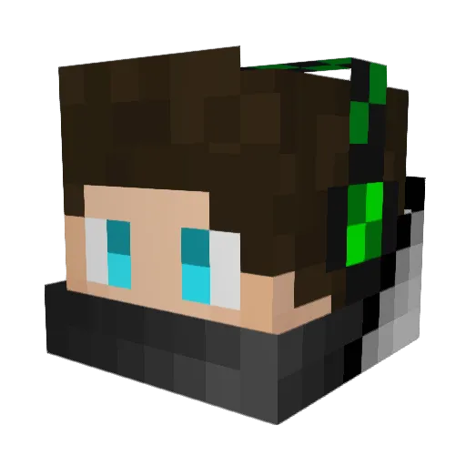 BATMAN_KID_11 Minecraft avatar head, 3D render