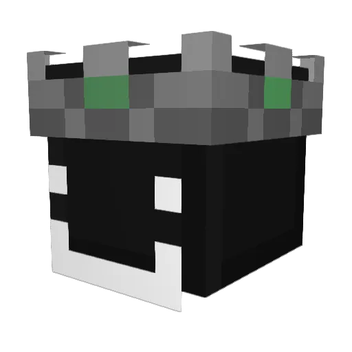 BATT3RYMC Minecraft avatar head, 3D render