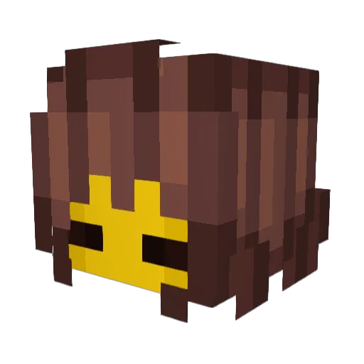 BATTACID Minecraft avatar head, 3D render