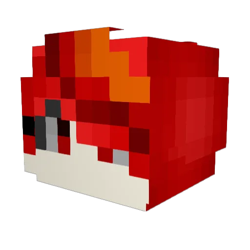 BATTLELUNA Minecraft avatar head, 3D render