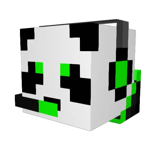 BATTLE__BACA Minecraft avatar head, 3D render