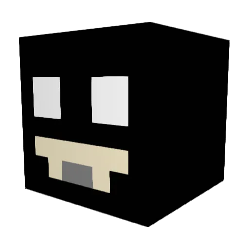 BATTMAN1379 Minecraft avatar head, 3D render