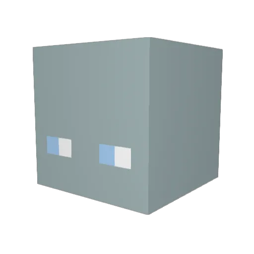 BAUM12388 Minecraft avatar head, 3D render