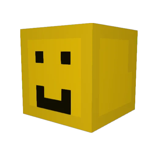 BAW555 Minecraft avatar head, 3D render