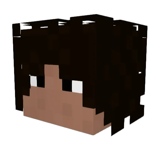 BAWwolf Minecraft avatar head, 3D render