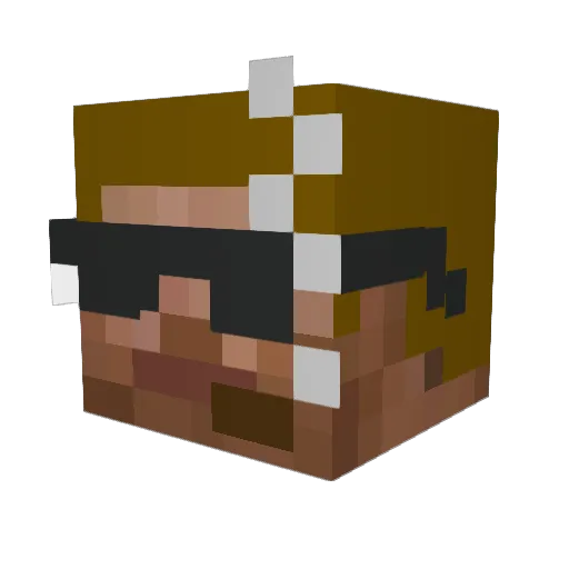 BAYMAX36 Minecraft avatar head, 3D render