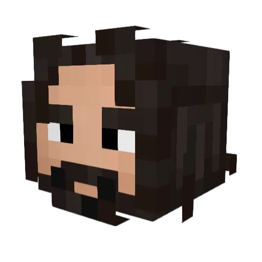 BAbs0n Minecraft avatar head, 3D render