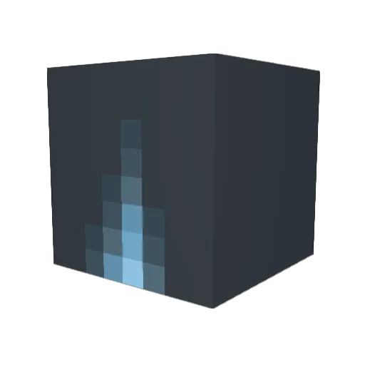 BAda1mm Minecraft avatar head, 3D render