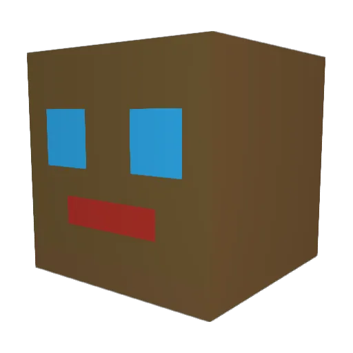 BAhuven Minecraft avatar head, 3D render