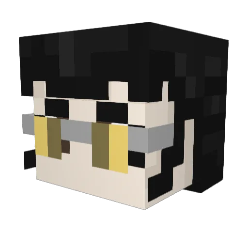 BAnd_FM Minecraft avatar head, 3D render