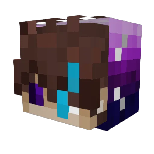 BB05 Minecraft avatar head, 3D render