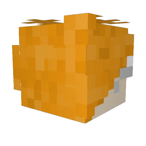 BB337 Minecraft avatar head, 3D render