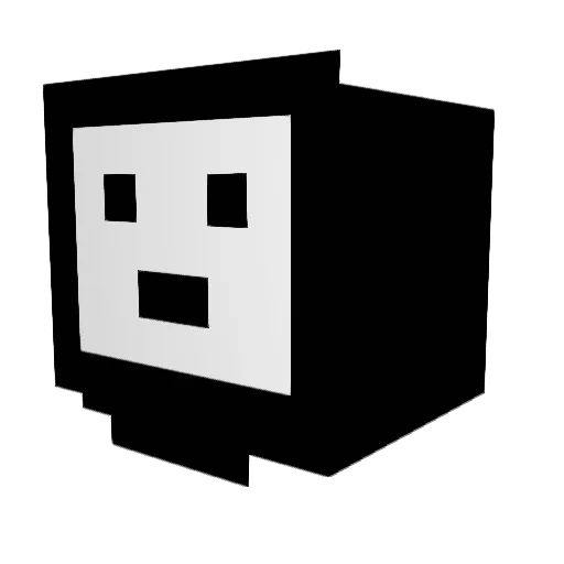 BBASE_ Minecraft avatar head, 3D render