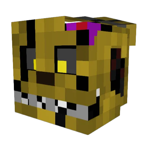 BBBaseball Minecraft avatar head, 3D render