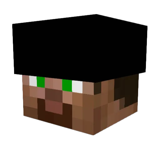 BBBence1111 Minecraft avatar head, 3D render