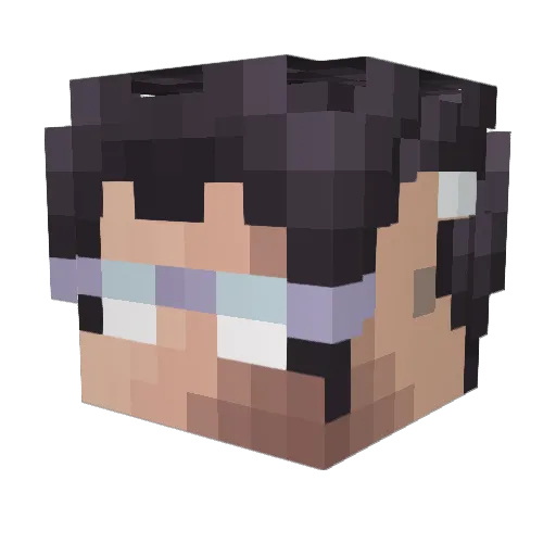 BBBlader Minecraft avatar head, 3D render
