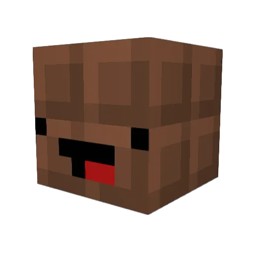 BBBoose Minecraft avatar head, 3D render