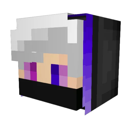 BBC_ant Minecraft avatar head, 3D render
