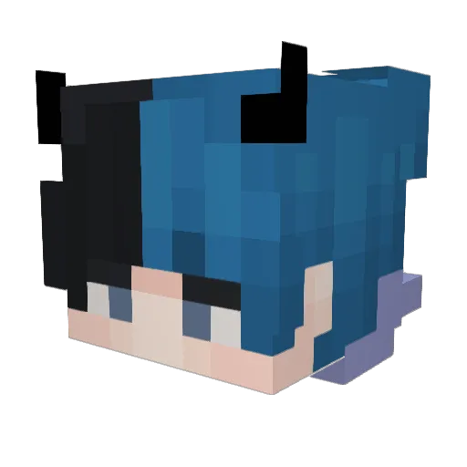 BBCinAllllah Minecraft avatar head, 3D render